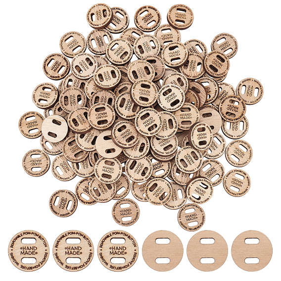 Подвески из неокрашенного дерева, лазерная резка, оборачиваться словом ручной работы