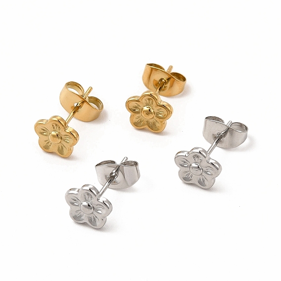 304 серьги-гвоздики из нержавеющей стали для женщин