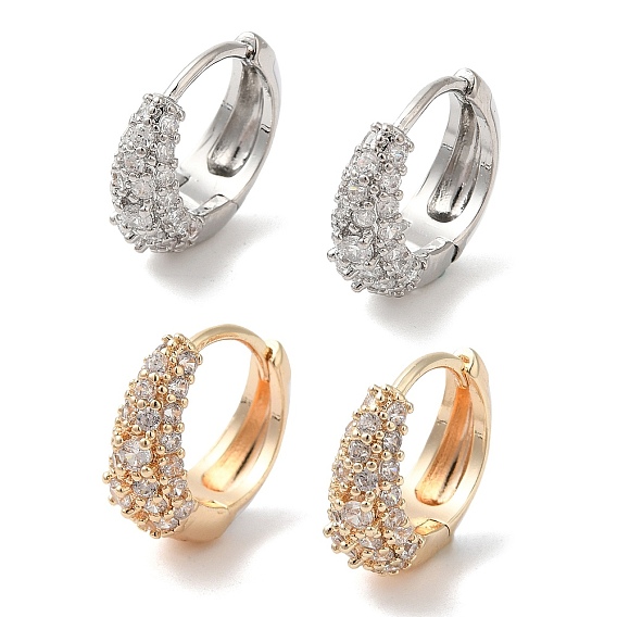 Латунные серьги-кольца из прозрачного кубического циркония, эмалевые серьги женские, долговечный