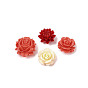 Резные бусины из окрашенного синтетического коралла, цветок