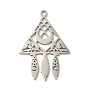 201 Stainless Steel Pendants, Triangle Rocket Pendant