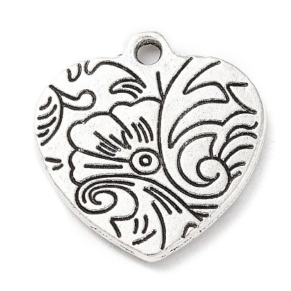Tibetan Style Alloy Pendants, Heart