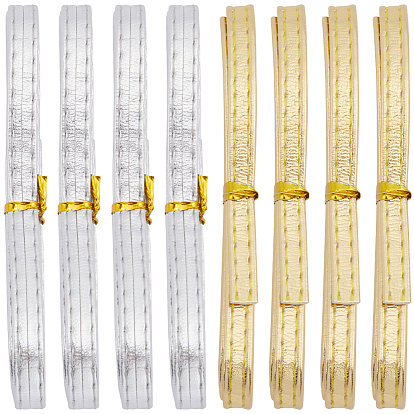 8шт 2 цвета плоский шнур из искусственной кожи, для изготовления лямок для сумок