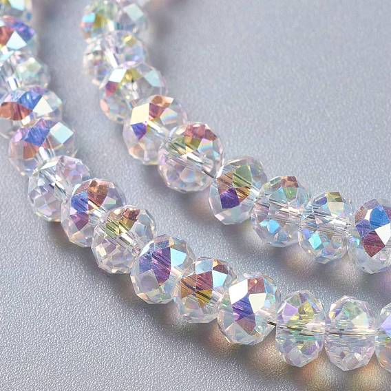 Glass Imitation Austrian Crystal Beads, Faceted Rondelle