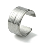 304 Stainless Steel Grooved Open Cuff Ring