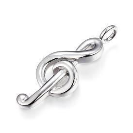 316 Surgical Stainless Steel Pendants, Musical Note