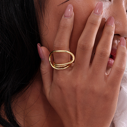 Anillos de puño de plata esterlina con diseño geométrico para mujer