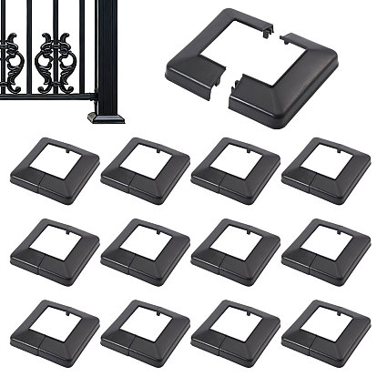 Square Plastic Post Base Cover Plates Decorative