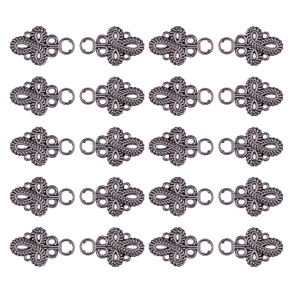 20Pcs Knot Zinc Alloy Adjustable Jean Button Pins, Waist Tightener, Sewing Fasteners for Garment Accessories