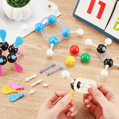 Kit de modèle moléculaire en plastique de chimie, modélisation organique et inorganique, pour les apprenants rapides enfants scientifique