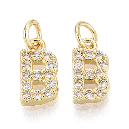 Латунные микропаве прозрачные кубические циркониевые подвески, с прыжковых колец, реальный 18 k позолоченный, без кадмия, без никеля и без свинца