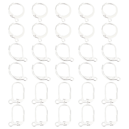 30шт 3 стиль 304 фурнитура для сережек из нержавеющей стали, с горизонтальными петлями