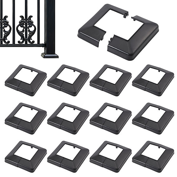 Square Plastic Post Base Cover Plates Decorative
