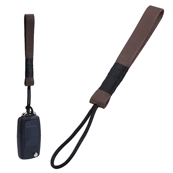 Boucle porte-clés en cuir pour voiture