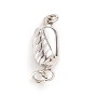 304 Stainless Steel Box Clasps, Oval