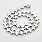 Grade A Electroplate Non-magnetic Synthetic Hematite Cross Beads Strands