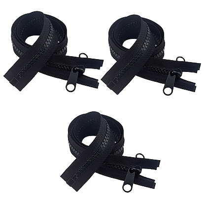 Resin Zipper, with Polyester Cloth, Garment Accessories
