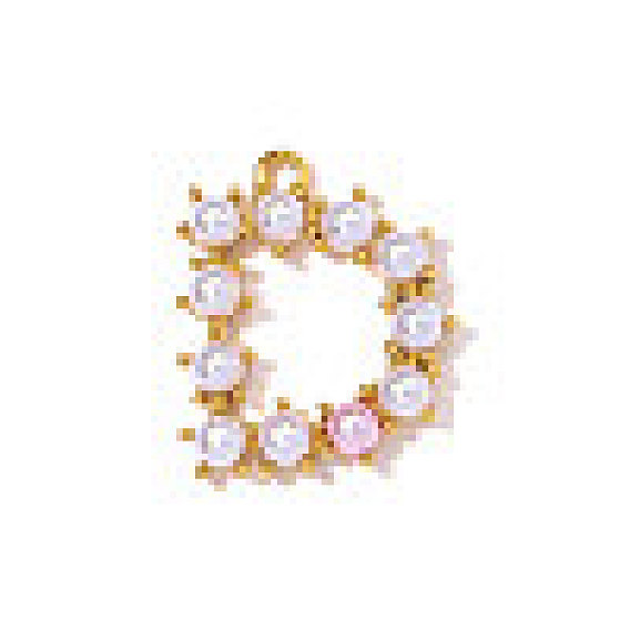 304 подвески из нержавеющей стали, с абс пластмассовой имитационной жемчужиной, ионное покрытие (ip), реальный 18 k позолоченный, зеркальная полировка