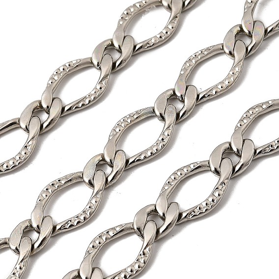 Латунные овальные звенья цепи, без кадмия, без никеля и без свинца, несварные, Фигаро-цепи