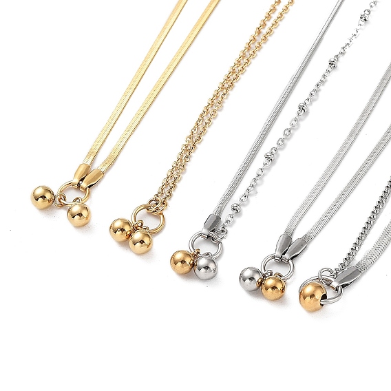 304 нержавеющая сталь с пластиковыми бусинами