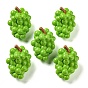 Fruit Opaque Resin Decoden Cabochons, Grape/Lemon/Passion Fruit/Kiwi Fruit/Apple/Carambola