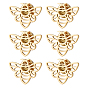 6Pcs Bees 304 Stainless Steel Lapel Pin Backs for Backpack Clothes