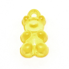 Transparent Acrylic Pendants, Bear