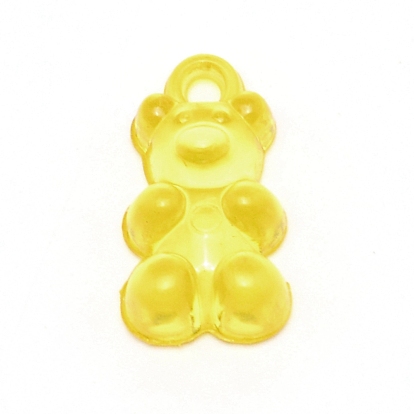 Transparent Acrylic Pendants, Bear