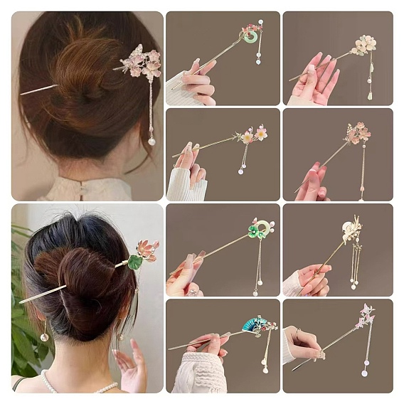 Легированные Палочки для Волос, аксессуары для волос для женщин и девочек