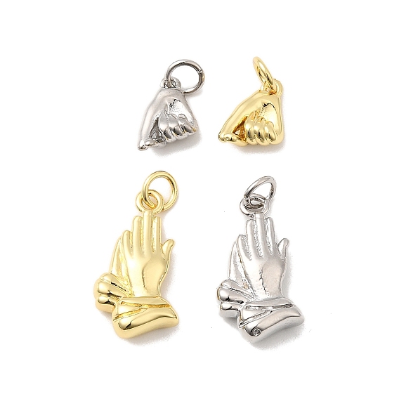 Латунные подвески, долговечный, без свинца и без кадмия, стойки покрытие, с целью перехода в кольце, настоящий 18k позолоченный/платиновый