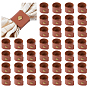 Imitation Leather Napkin Rings, with Alloy Snap-fastener, for Canteen Table Decoration Supplies
