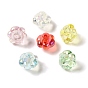 UV Plating Acrylic Beads, Flower