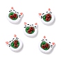 Harz Cabochons, Imitation Lebensmittel, Sushi-Rolle in Katzenkopfform