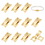 12шт. латунные застежки для часовых ремешков, без кадмия и без свинца, прямоугольные