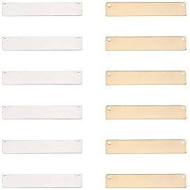 Латунные подвески, прямоугольные