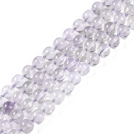 Perles d'améthyste naturelle perles brins, ronde