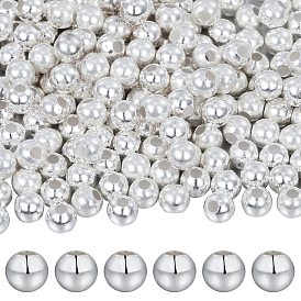 925 Sterling Silver Spacer Beads, Round