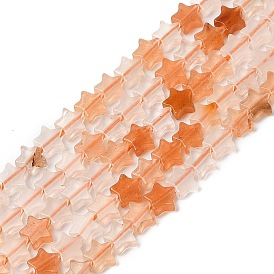 Натуральный розовый авантюрин бисер нитей, звезда