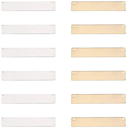 Латунные подвески, прямоугольные