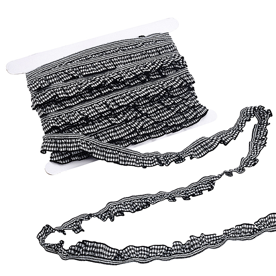 20 ярдов полиэстеровых кружевных лент, шотландка, аксессуар для одежды