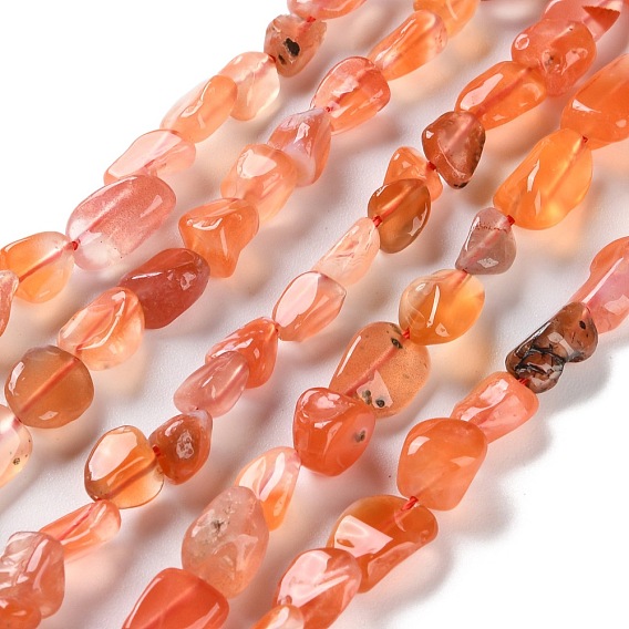 Природный агат бисер нитей, самородки, упавший камень