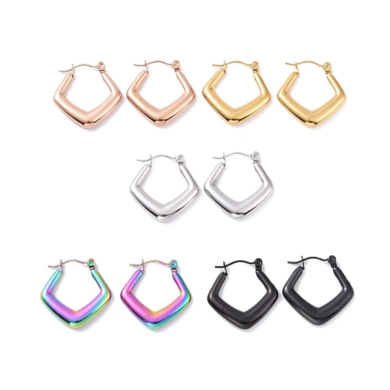 304 серьги-кольца из нержавеющей стали для женщин