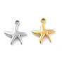 304 подвески из нержавеющей стали, очарование морской звезды