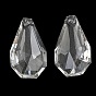 Lustres en verre à suspensions prismatiques, breloques en forme de larme à facettes