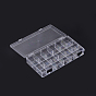 Plastic Bead Storage Containers, 18 Compartments, Rectangle