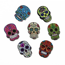Halloween Acrylic Pendants, Skull