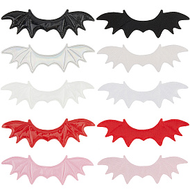 40 шт. 5 цвета искусственная кожа крылья зло украшения аксессуары, для поделок аксессуары для волос, одежда на тему хэллоуина