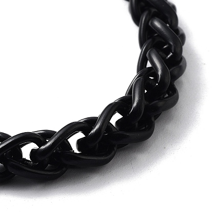 Alloy Rope Chains Bracelets with Skull Head for Women Men