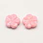 Perles acryliques opaques de fleurs, 19x8mm, trou: 3 mm, environ 350 pcs / 500 g