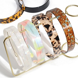 Резинки для волос из ацетата целлюлозы, аксессуары для волос для женщин и девочек